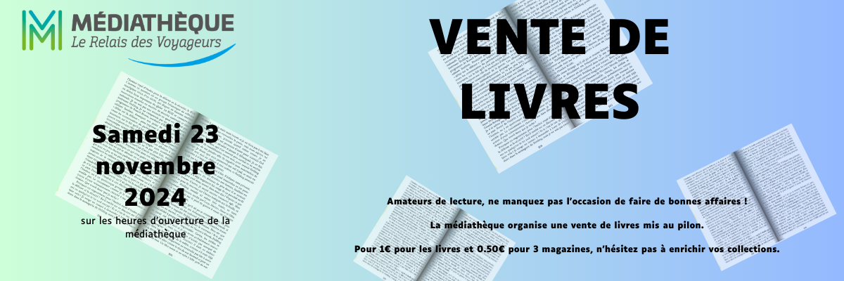 BANDEAU VENTE DE LIVRES